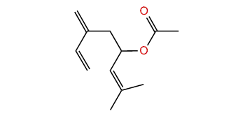 2-Methyl-6-methylene-2,7-octadien-4-yl acetate